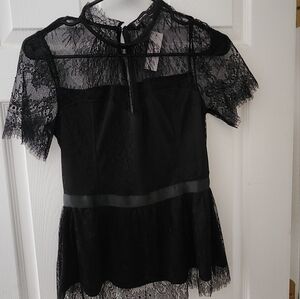 Elegant Black Lace Dress